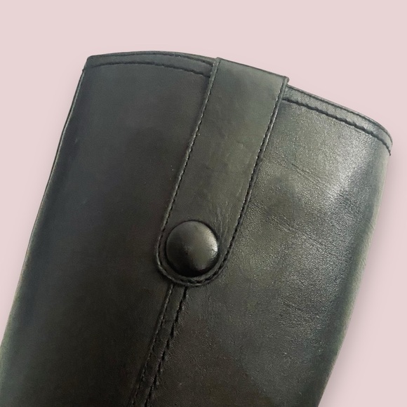 GNW Black Leather Button Side Boot Vintage Inspired SZ 6 - Picture 7 of 13